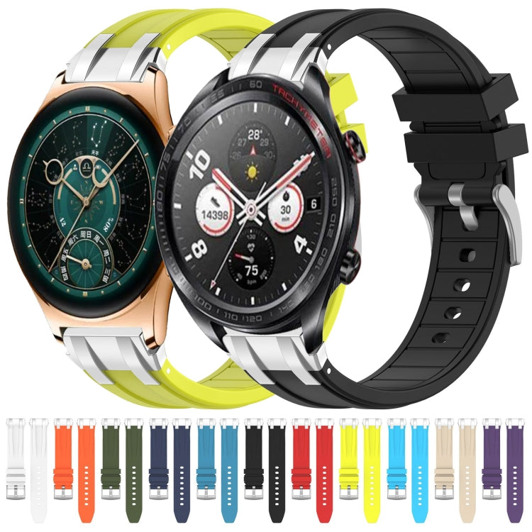 For Honor Watch GS Pro 22mm Quick Release Silver Buckle Royal Silicone Watch Band(Starlight) - free shipping - PMC TechLife - Order now!