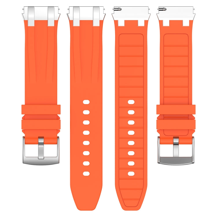 For Garmin Forerunner 265 22mm Quick Release Silver Buckle Royal Silicone Watch Band(Orange) - free shipping - PMC TechLife - Order now!