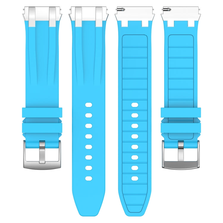 For Garmin Forerunner 255 22mm Quick Release Silver Buckle Royal Silicone Watch Band(Sky Blue) - free shipping - PMC TechLife - Order now!