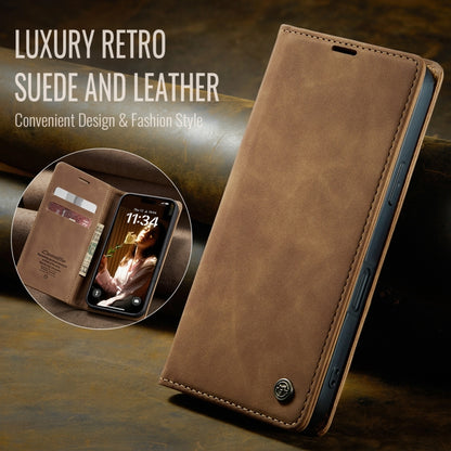 For iPhone 16 Plus CaseMe 013 Multifunctional Horizontal Flip Leather Phone Case(Brown) - iPhone 16 Plus Cases by CaseMe | Online Shopping South Africa | PMC Jewellery | Buy Now Pay Later Mobicred