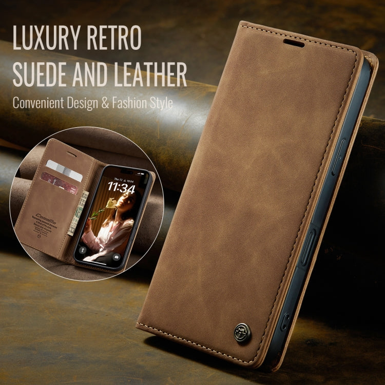 For iPhone 16 CaseMe 013 Multifunctional Horizontal Flip Leather Phone Case(Brown) - iPhone 16 Cases by CaseMe | Online Shopping South Africa | PMC Jewellery | Buy Now Pay Later Mobicred