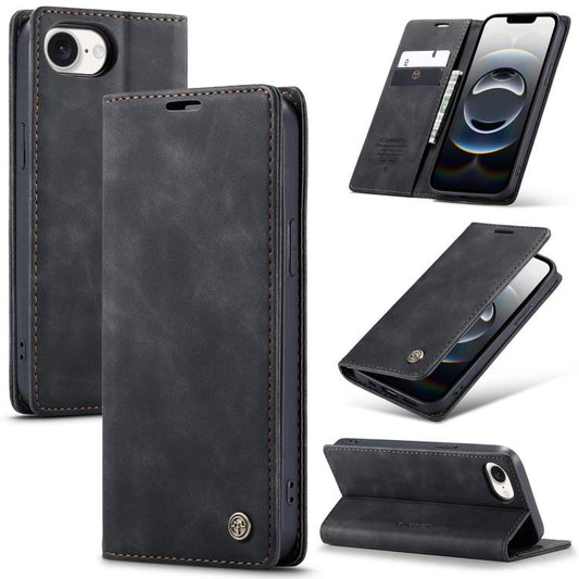 For iPhone 16e CaseMe 013 Multifunctional Horizontal Flip Leather Phone Case(Black) - iPhone 16e Cases by CaseMe | Online Shopping South Africa | PMC Jewellery | Buy Now Pay Later Mobicred