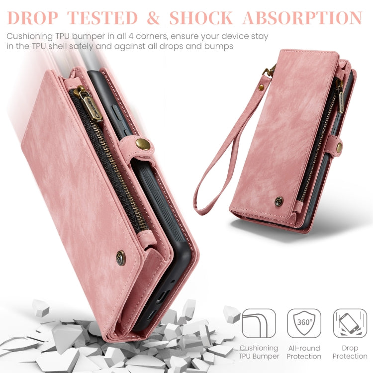 For Google Pixel 9 Pro XL CaseMe 008 Detachable Multifunctional Leather Phone Case(Pink) - Google Cases by CaseMe | Online Shopping South Africa | PMC Jewellery | Buy Now Pay Later Mobicred