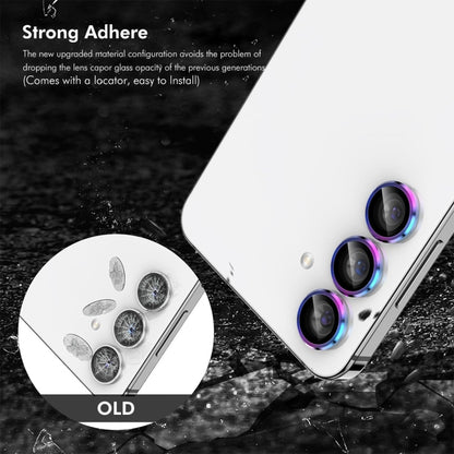 For OPPO Reno12 / Reno12 Pro Global ENKAY Hat-Prince 9H Rear Camera Lens Aluminium Alloy Tempered Glass Film(Silver) - Reno12 Pro Tempered Glass by ENKAY | Online Shopping South Africa | PMC Jewellery | Buy Now Pay Later Mobicred