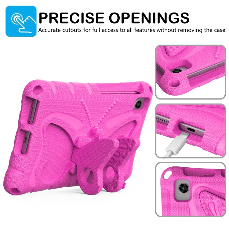 For Lenovo Tan M8 Gen4 8.0 2023 Butterfly Bracket EVA Shockproof Tablet Case(RoseRed) - free shipping - PMC TechLife - Order now!