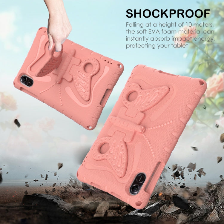 For Honor Pad X9 Butterfly Bracket EVA Shockproof Tablet Case(Pink Orange) - Honor by PMC TechLife | Online Shopping South Africa | PMC TechLife | Buy Now Pay Later Mobicred