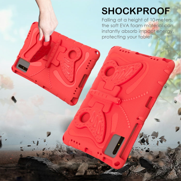 For Honor Tablet V7 11 2021 Butterfly Bracket EVA Shockproof Tablet Case(Red) - Honor by PMC TechLife | Online Shopping South Africa | PMC TechLife | Buy Now Pay Later Mobicred