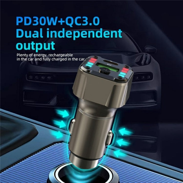 K24 Dual Ports Car Charging Adapter Car Charger PD 30W QC 3.0 Super Charger - Car Charger by PMC Jewellery | Online Shopping South Africa | PMC Jewellery | Buy Now Pay Later Mobicred