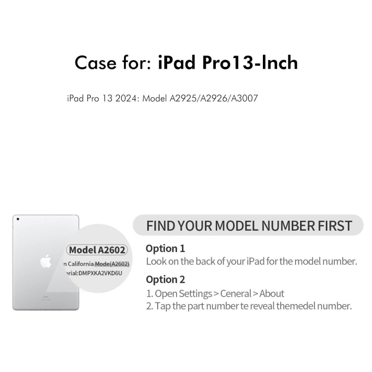 For iPad Pro 13 2024 ENKAY 360 Rotation TPU Leather Smart Tablet Case with Pen Slot(Light Blue) - free shipping - PMc TechLife - Order now!