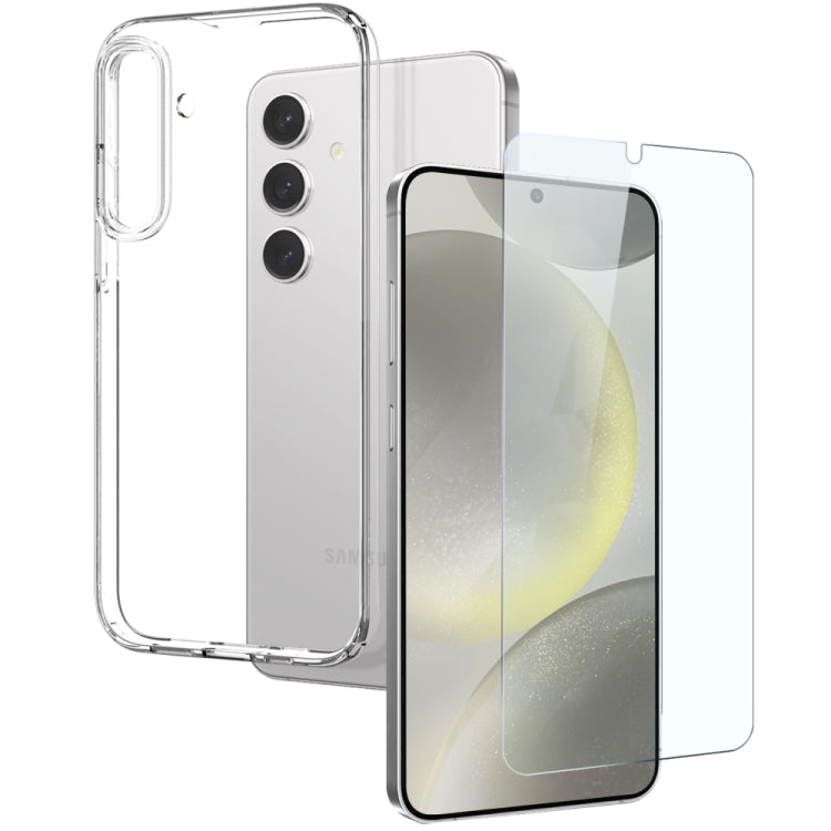 For Samsung Galaxy S24+ 5G NORTHJO TPU Case with Screen Film, Support Fingerprint Unlock(Transparent) - Galaxy S24+ 5G Cases by NORTHJO | Online Shopping South Africa | PMC Jewellery | Buy Now Pay Later Mobicred