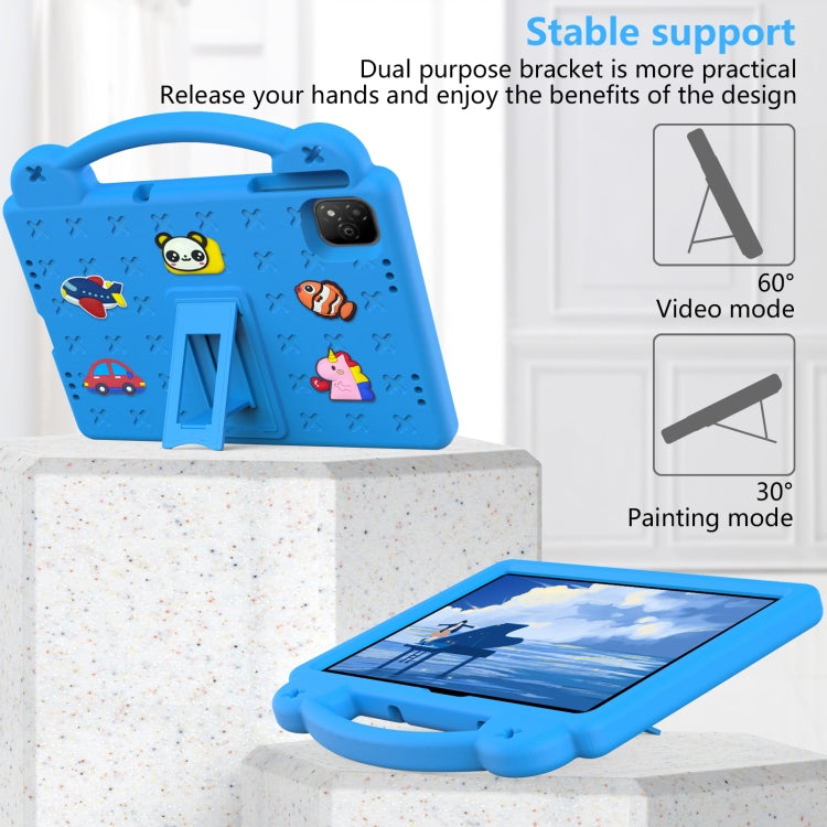 For Infinix Xpad 11 X1101 2024 Handle Kickstand Children EVA Shockproof Tablet Case(Sky Blue) - free shipping - PMC Jewellery - Order now!