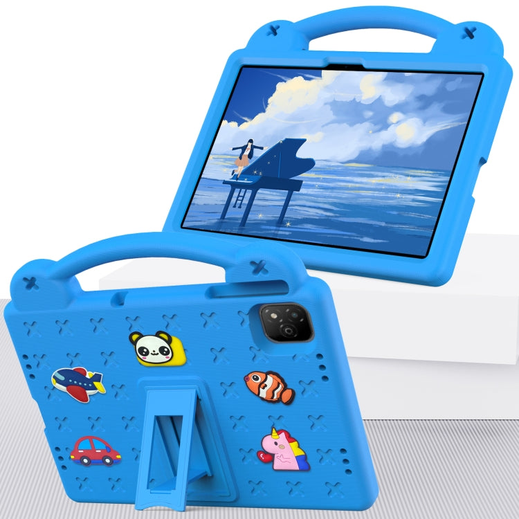 For Infinix Xpad 11 X1101 2024 Handle Kickstand Children EVA Shockproof Tablet Case(Sky Blue) - free shipping - PMC Jewellery - Order now!