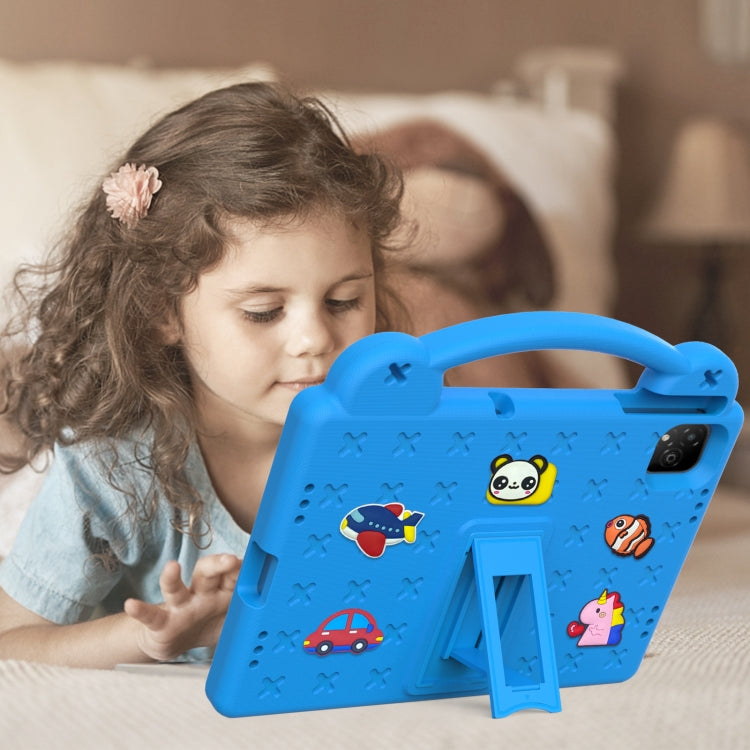 For Infinix Xpad 11 X1101 2024 Handle Kickstand Children EVA Shockproof Tablet Case(Sky Blue) - free shipping - PMC Jewellery - Order now!
