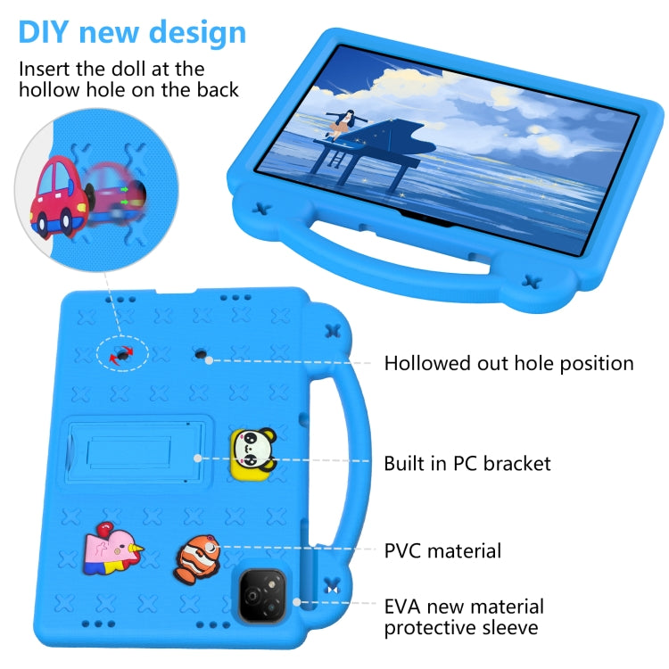 For Infinix Xpad 11 X1101 2024 Handle Kickstand Children EVA Shockproof Tablet Case(Sky Blue) - free shipping - PMC Jewellery - Order now!