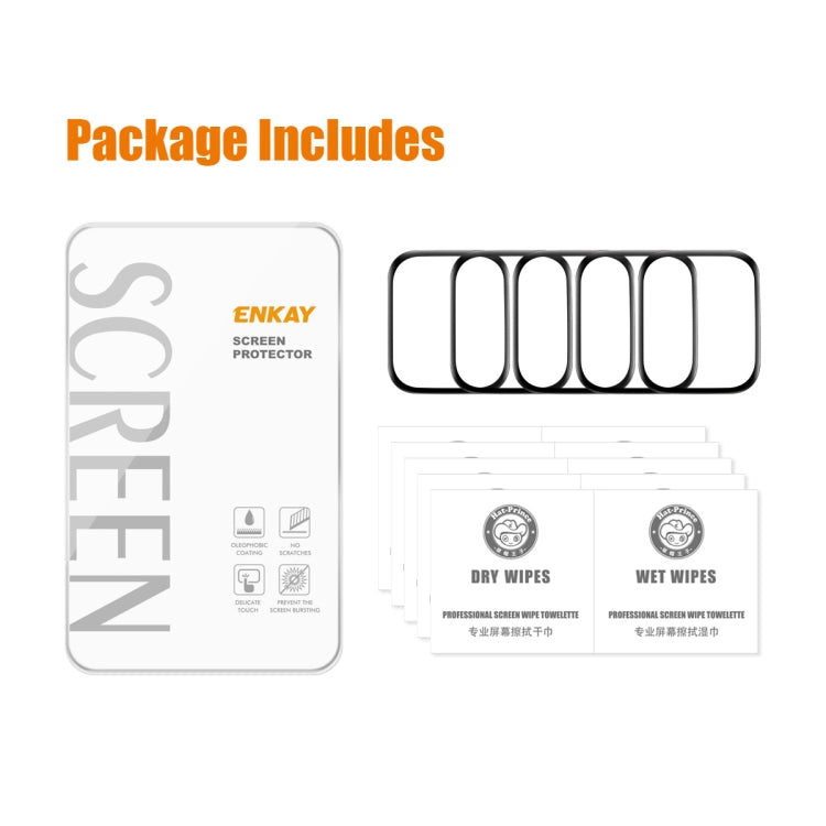For Honor Watch 5 5pcs ENKAY 3D Full Coverage Soft PC Edge PMMA HD Screen Film - free shipping - PMC TechLife - Order now!