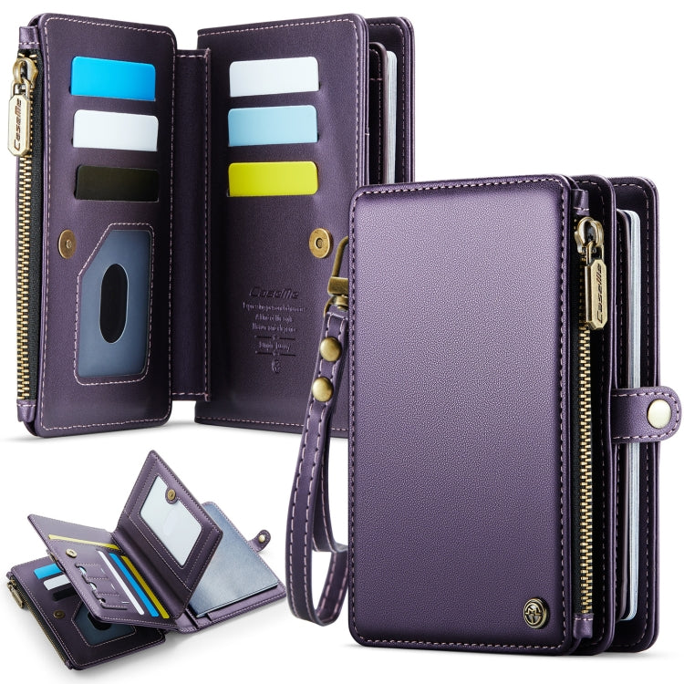 CaseMe-Me60 Multi-functional Anti-theft Swipe Passport Wallet(Purple) -  by CaseMe | Online Shopping South Africa | PMC Jewellery | Buy Now Pay Later Mobicred