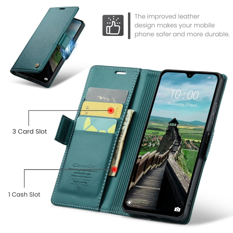 For Redmi 14C CaseMe 023 Butterfly Buckle Litchi Texture RFID Anti-theft Leather Phone Case(Green) - 14C Cases by CaseMe | Online Shopping South Africa | PMC Jewellery | Buy Now Pay Later Mobicred