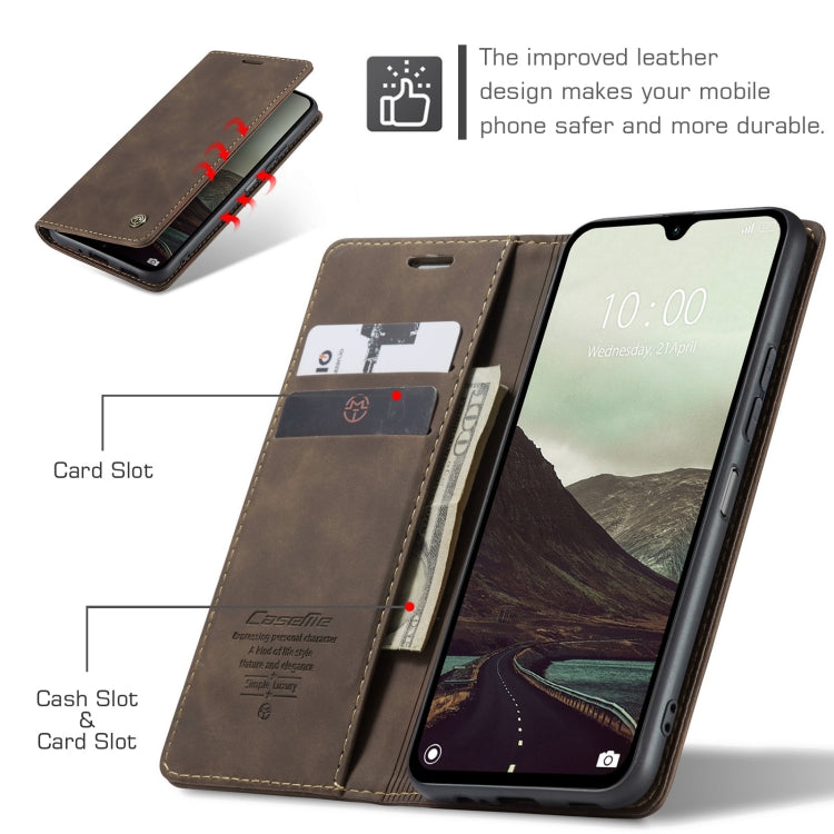 For Redmi 14C CaseMe 013 Multifunctional Horizontal Flip Leather Phone Case(Coffee) - 14C Cases by CaseMe | Online Shopping South Africa | PMC Jewellery | Buy Now Pay Later Mobicred