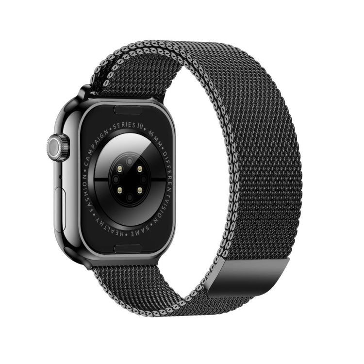 KL08 2.04 inch Color Screen Smart Watch Milan Steel Strap, Support Bluetooth Call(Black) - Smart Watches by PMC TechLife | Online Shopping South Africa | PMC TechLife | Buy Now Pay Later Mobicred
