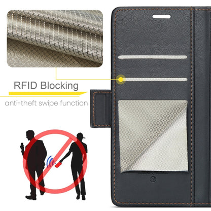 For Redmi Note 14 5G CaseMe 023 Butterfly Buckle Litchi Texture RFID Anti-theft Leather Phone Case(Black) - Note 14 Cases by CaseMe | Online Shopping South Africa | PMC Jewellery | Buy Now Pay Later Mobicred