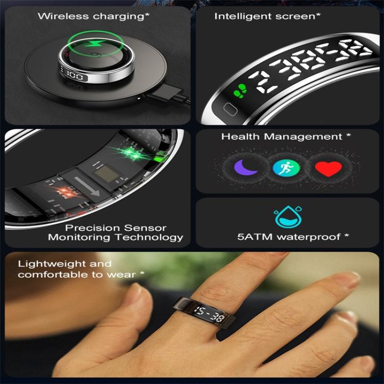 R11 SIZE 13 Smart Ring, Support Heart Rate / Blood Oxygen / Sleep / Multiple Sports Modes(Rose Gold) - free shipping - PMC TechLife - Order now!
