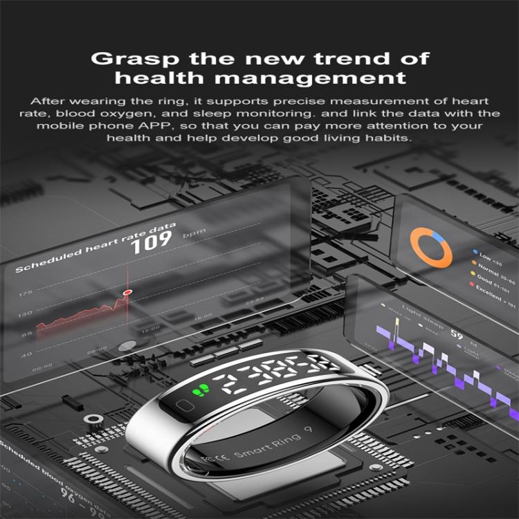 R11 SIZE 13 Smart Ring, Support Heart Rate / Blood Oxygen / Sleep / Multiple Sports Modes(Rose Gold) - free shipping - PMC TechLife - Order now!