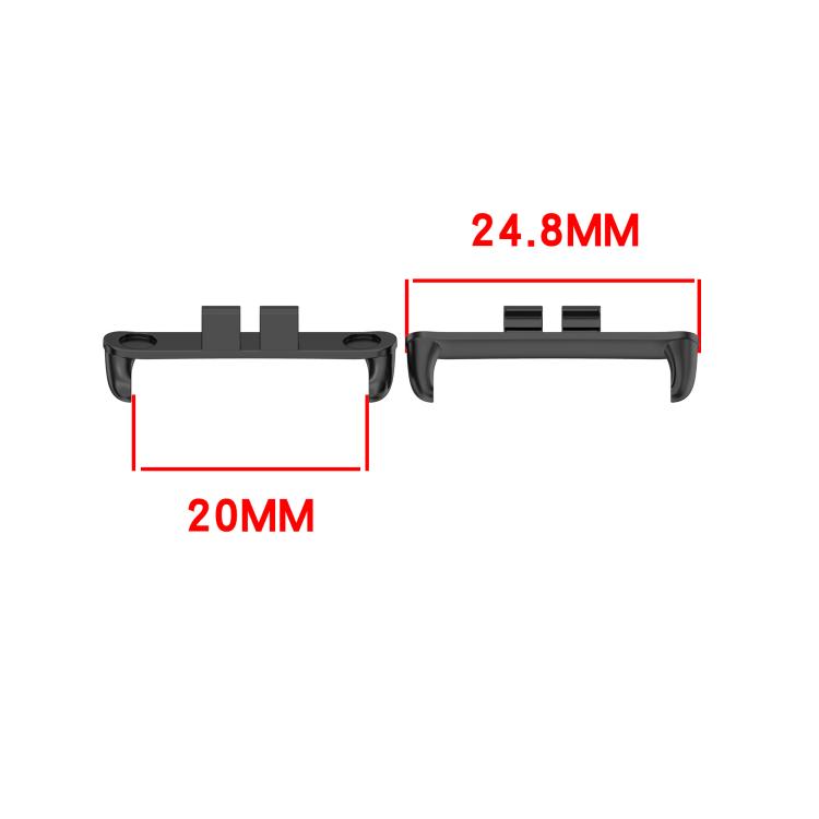 For Honor ROSSINI 2i 1 Pair Metal Head Watch Band Connector(Silver) - Other Accessories by PMc TechLife | Online Shopping South Africa | PMc TechLife | Buy Now Pay Later Mobicred