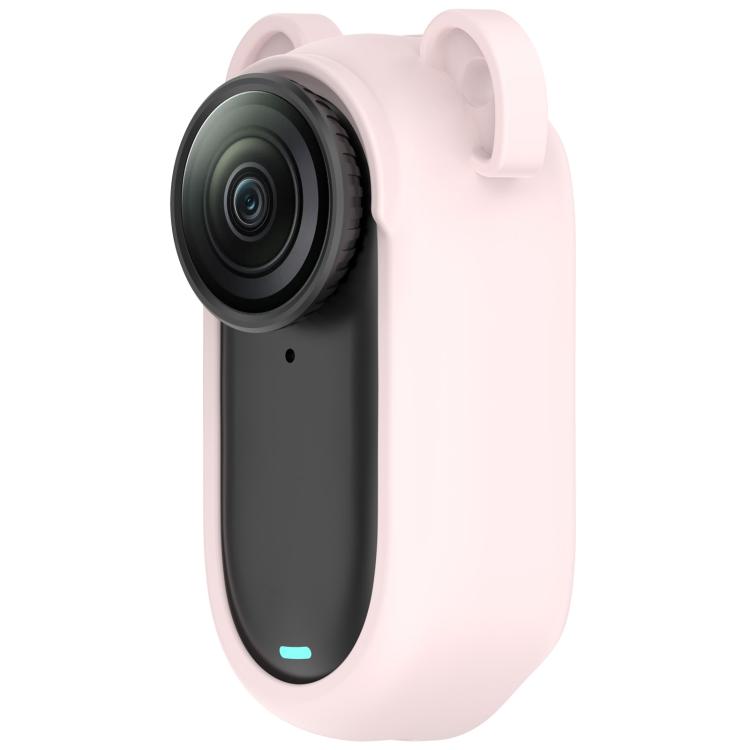 For Insta 360 Go 3S / Go 3  Solid Color Silicone Protective Case(Light Pink) - free shipping - PMC TechLife - Order now!