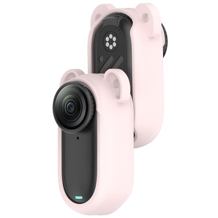 For Insta 360 Go 3S / Go 3  Solid Color Silicone Protective Case(Light Pink) - free shipping - PMC TechLife - Order now!