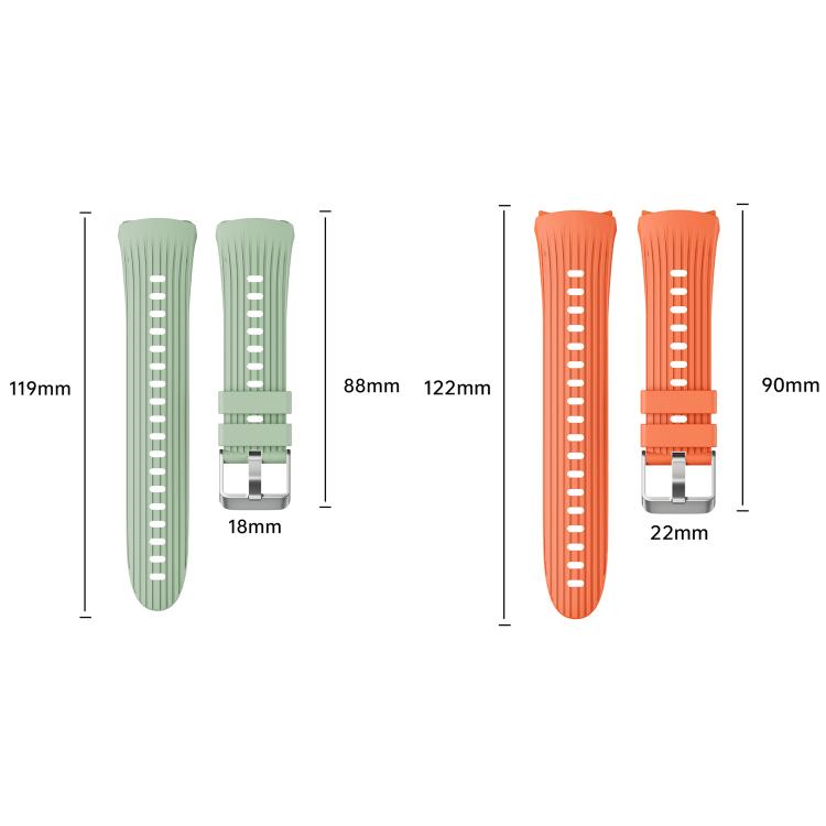 For Huawei Watch 5 42mm Vertical Silicone Watch Band(Official Green) - free shipping - PMC TechLife - Order now!