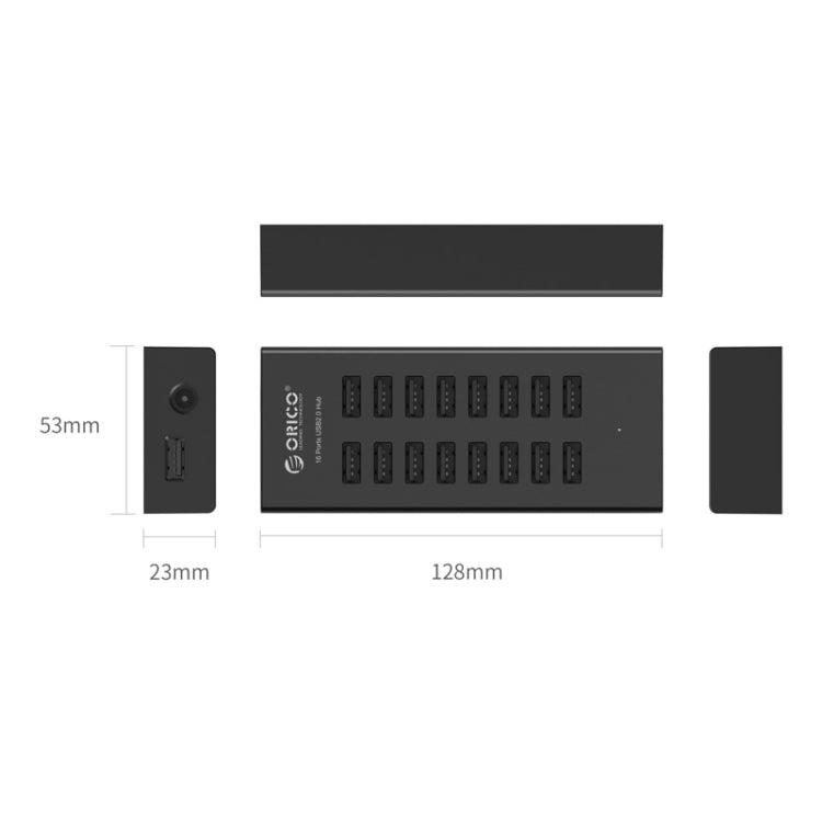 ORICO H1613-U2 16 Ports USB2.0 HUB - free shipping - PMC TechLife - Order now!