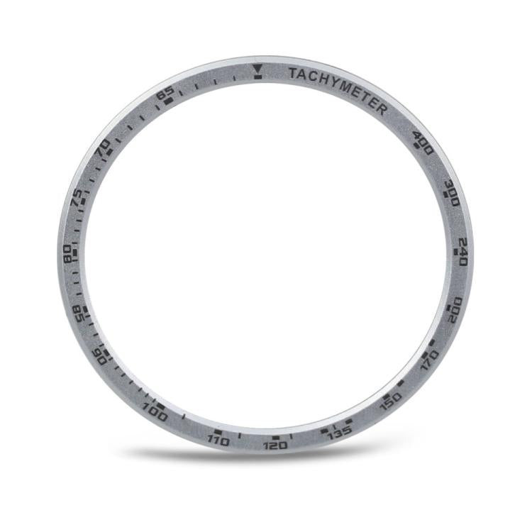 For Samsung Galaxy Watch8 40mm Speed Bezel and Solid Color Stitched Silicone Watch Band(Light Blue Silver) - free shipping - PMC TechLife - Order now!