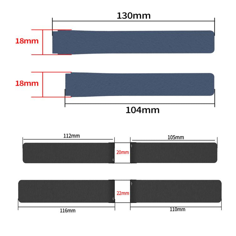 22mm Lychee Texture Soft Magnetic Silicone Watch Band(Purple) - free shipping - PMC TechLife - Order now!