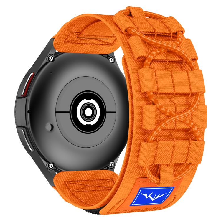 22mm Universal Braided Cord Nylon Hook and Loop Fastener Watch Band(Orange) - free shipping - PMC TechLife - Order now!