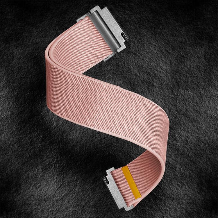 20mm Adjustable Single Loop Elastic Nylon Watch Band(Pink) - free shipping - PMC TechLife - Order now!