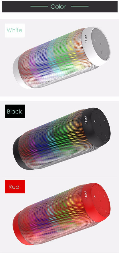 AEC BQ615 PRO Colorful LED Wireless HiFi Stereo Speaker, Combines Bluetooth + TF card player + FM radio + AUX + NFC - Desktop Speaker by AEC | Online Shopping South Africa | PMC Jewellery | Buy Now Pay Later Mobicred