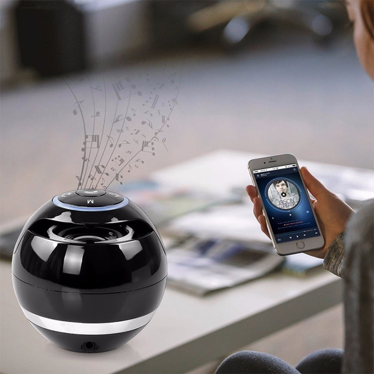 A18 Ball Bluetooth Speaker with LED Light Portable Wireless Mini Speaker Mobile Music MP3 Subwoofer Support TF (Pink) - free shipping - PMC Jewellery - Order now!