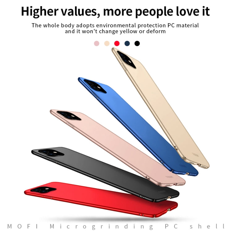 For iPhone 11 MOFI Frosted PC Ultra-thin Hard Case (Gold) - iPhone 11 Cases by MOFI | Online Shopping South Africa | PMC Jewellery