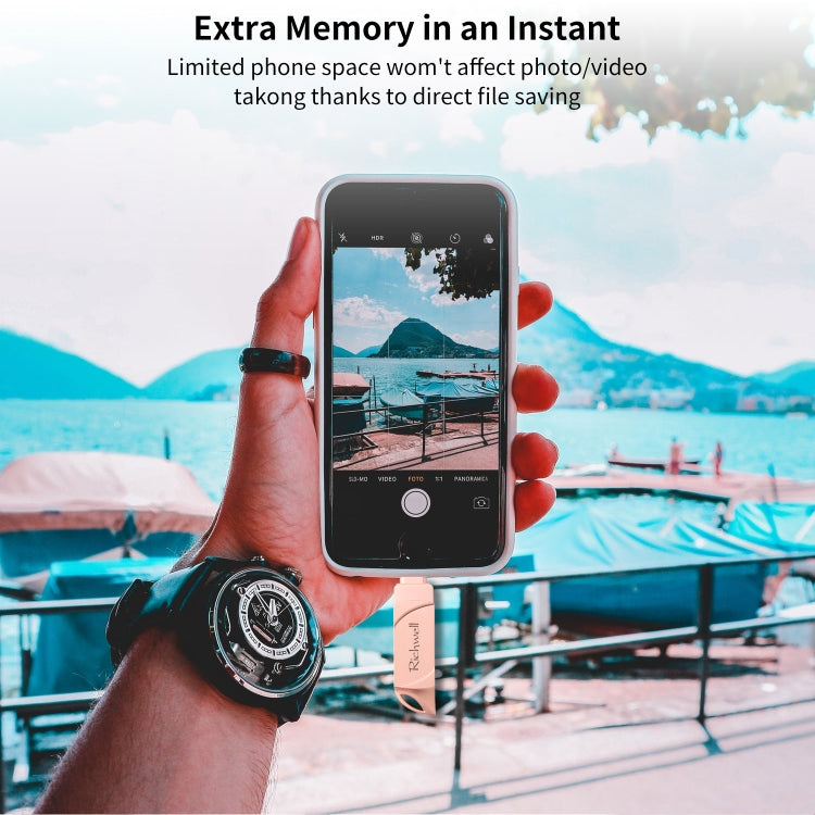 Richwell DXZ65 USB Flash Disk 32G 3 in 1 Micro USB + 8 Pin + USB 3.0 Compatible IPhone & IOS(Black) - free shipping - PMC Jewellery - Order now!