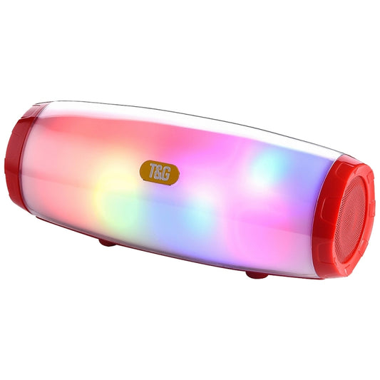 T&G TG165 5W*2 Portable Wireless Speaker Speaker With Dancing LED Flashing Light Mp3 AUX USB FM Radio Stereo Subwoofer(Red) - Desktop Speaker by T&G | Online Shopping South Africa | PMC Jewellery | Buy Now Pay Later Mobicred