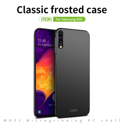 For Galaxy A50 MOFI Frosted PC Ultra-thin Hard Case(Blue) - Galaxy Phone Cases by MOFI | Online Shopping South Africa | PMC Jewellery