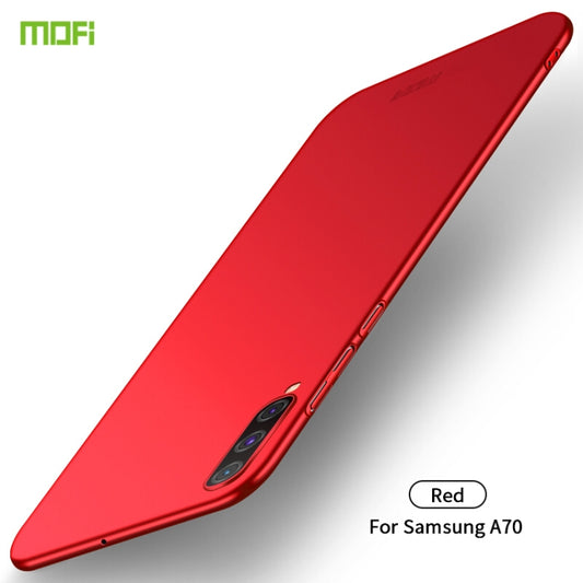 For Galaxy A70 MOFI Frosted PC Ultra-thin Hard Case(Red) - Galaxy Phone Cases by MOFI | Online Shopping South Africa | PMC Jewellery