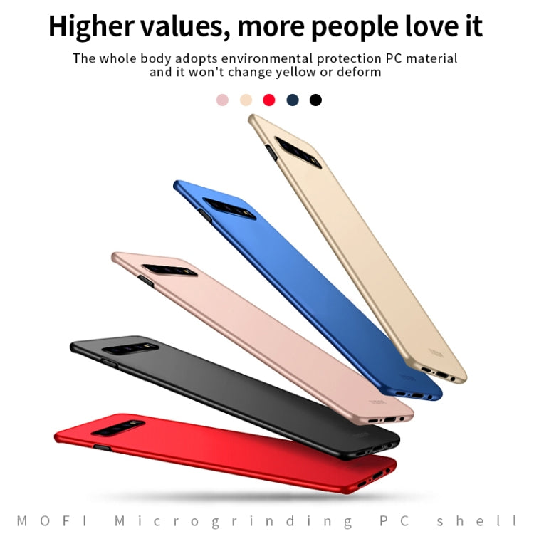 For Galaxy S10+ MOFI Frosted PC Ultra-thin Hard Case(Blue) - Galaxy Phone Cases by MOFI | Online Shopping South Africa | PMC TechLife