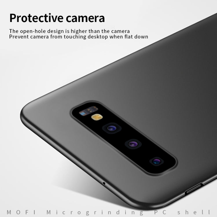 For Galaxy S10+ MOFI Frosted PC Ultra-thin Hard Case(Blue) - Galaxy Phone Cases by MOFI | Online Shopping South Africa | PMC TechLife