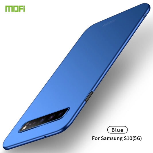 For Galaxy S10 5G MOFI Frosted PC Ultra-thin Hard Case(Blue) - Galaxy Phone Cases by MOFI | Online Shopping South Africa | PMC Jewellery
