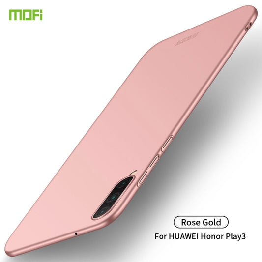 For Huawei Honor Play 3 MOFI Frosted PC Ultra-thin Hard Case(Rose gold) - Honor Cases by MOFI | Online Shopping South Africa | PMC Jewellery