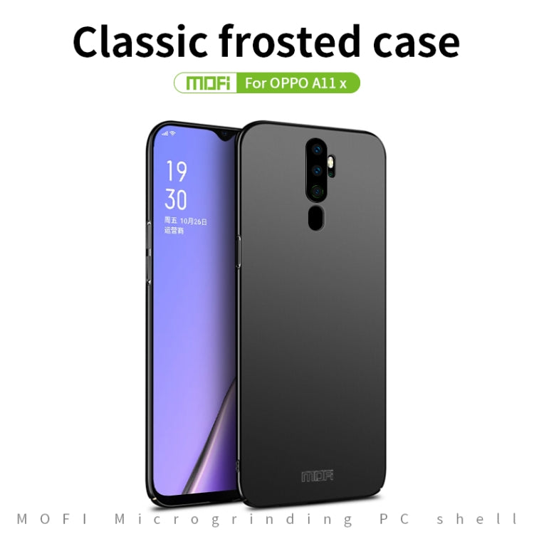 For  OPPO A11x MOFI Frosted PC Ultra-thin Hard Case(Blue) - OPPO Cases by MOFI | Online Shopping South Africa | PMC Jewellery