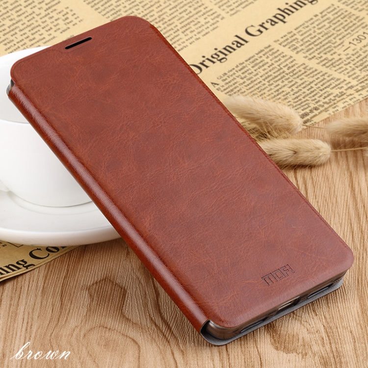 For Xiaomi RedMi 8A MOFI Rui Series Classical Leather Flip Leather Case With Bracket Embedded Steel Plate All-inclusive(Brown) - Xiaomi Cases by MOFI | Online Shopping South Africa | PMC Jewellery