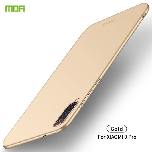 For Xiaomi Mi 9 Pro MOFI Frosted PC Ultra-thin Hard Case(Gold) - Xiaomi Cases by MOFI | Online Shopping South Africa | PMC Jewellery