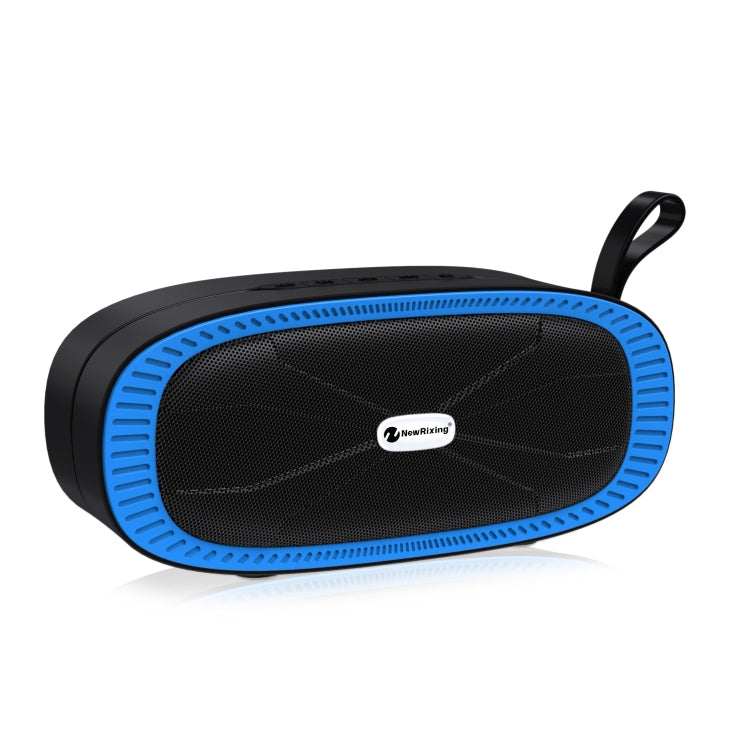 New Rixing NR4022 Portable Stereo Surround Soundbar Bluetooth Speaker with Microphone, Support TF Card FM(Blue) - Desktop Speaker by NewRixing | Online Shopping South Africa | PMC Jewellery | Buy Now Pay Later Mobicred